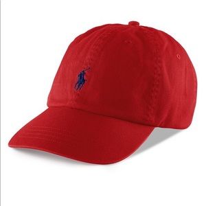 Red Ralph Lauren Polo Hat (Unisex)